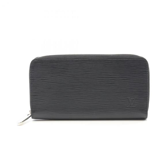 Louis Vuitton Zippy Wallet, Round Long Epi Leather, Men's, Black, M61857 - Picture 1 of 9